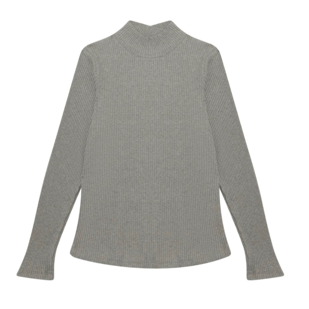 EUC Rosaé Paris ribbed grey mock turtleneck